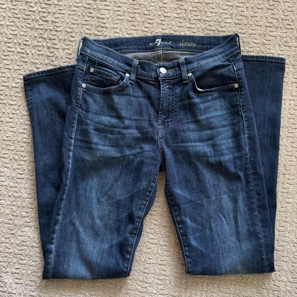 7 For All Mankind Slimmy Men's Dark Blue Slim Jeans